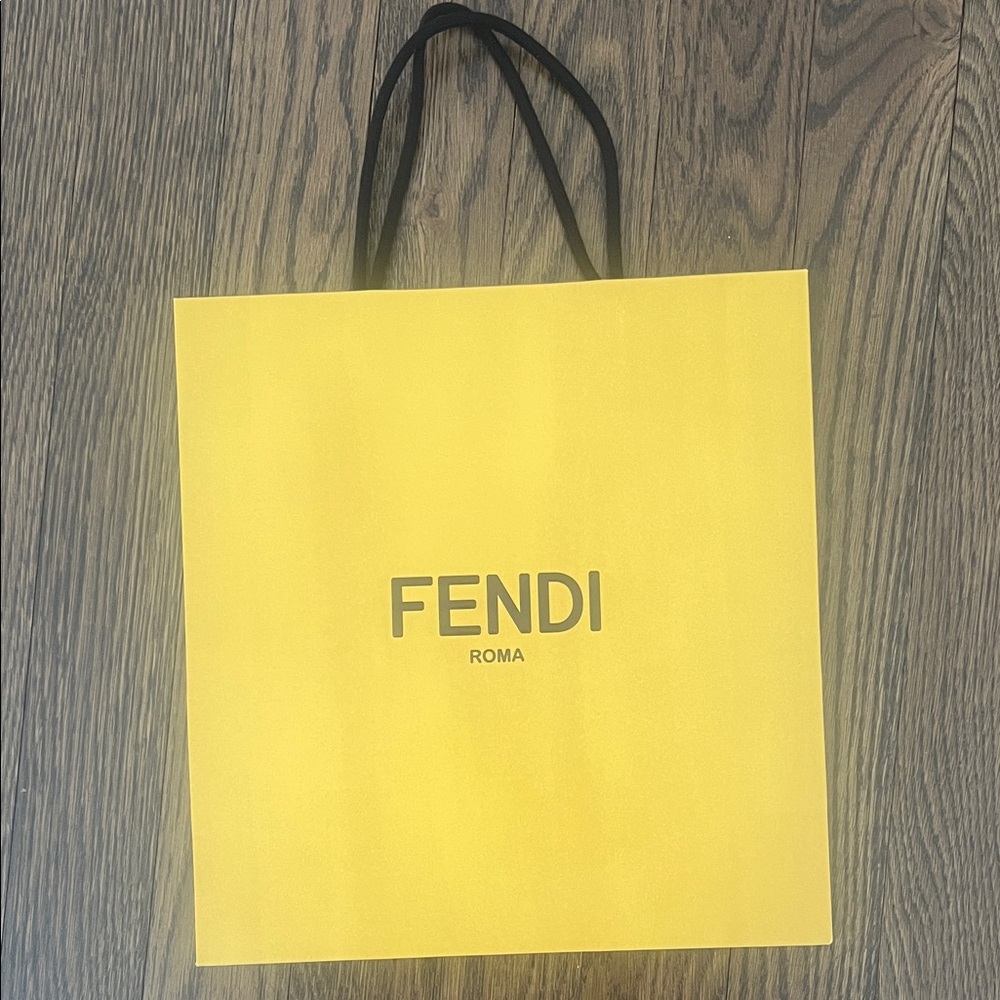 Fendi Vibrant Yellow Tote Bag